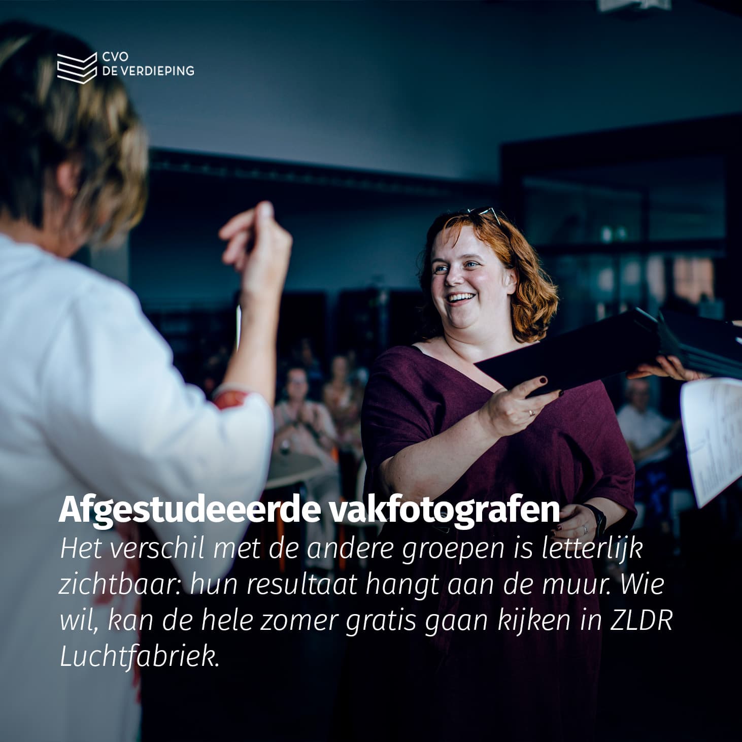 Het verschil met de andere groepen is letterlijk zichtbaar: hun resultaat hangt aan de muur. Wie wil, kan de hele zomer gratis gaan kijken in ZLDR Luchtfabriek.