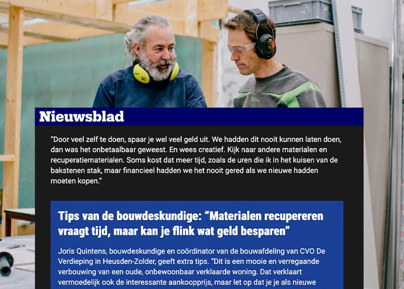 Tips in het nieuwsblad